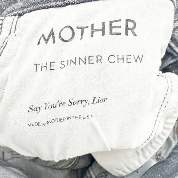 Mother Superior The Sinner Chew Say You're Sorry, Liar Ripped Denim Jean Size 24 - Picture 6 of 10